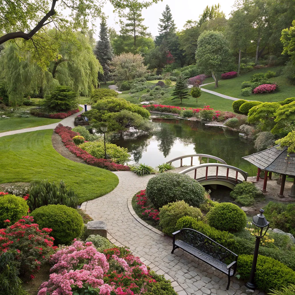 Beautifully designed landscape garden